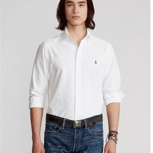 White Ralph Lauren Old-School button down dress shirt